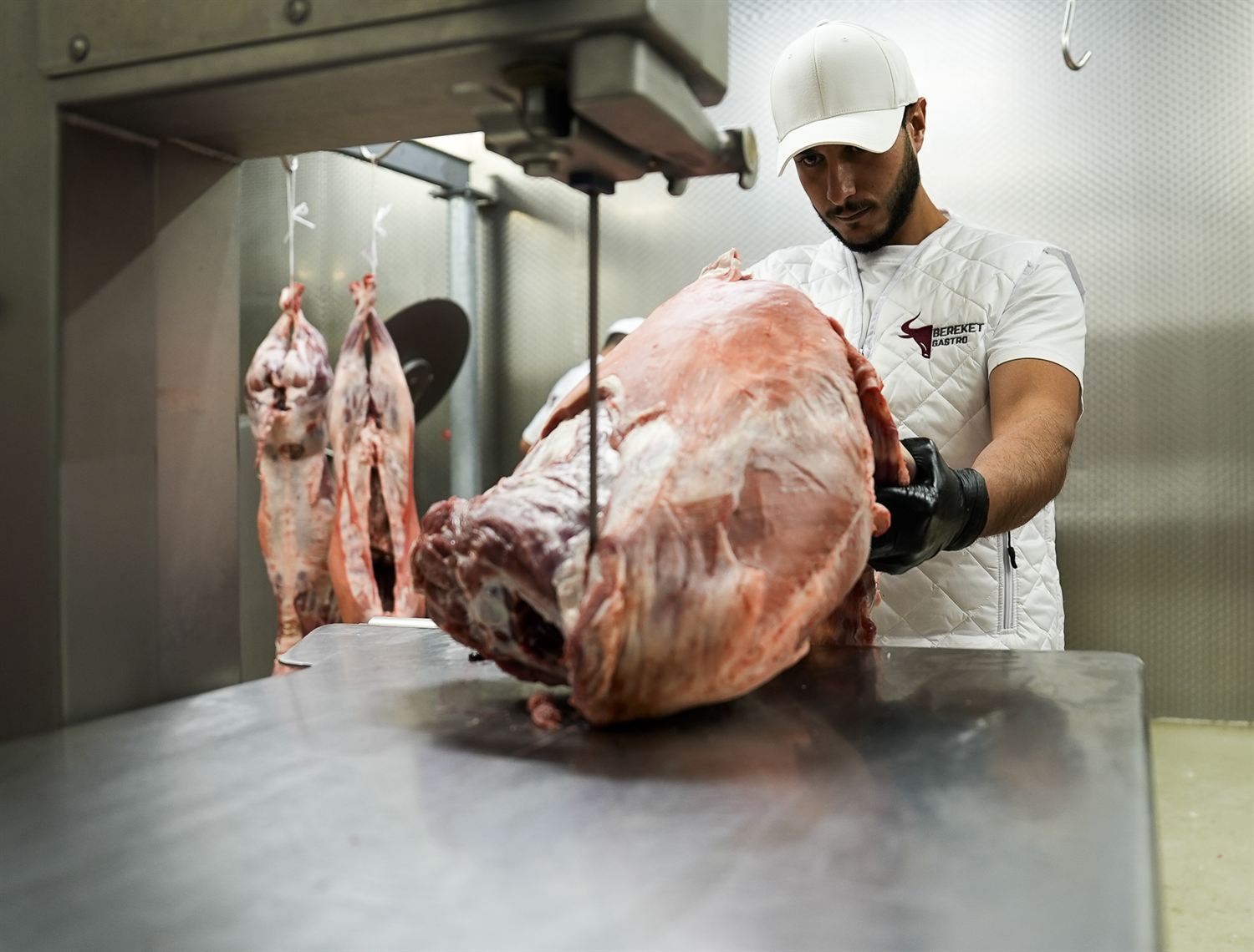 Zerlegung von Rindfleisch bei Bereket Gastro